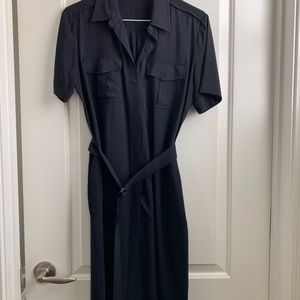 Classic Navy Blue Shirtdress